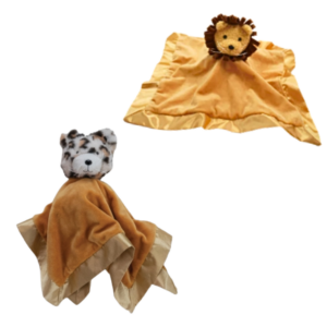 Plush 2-in-1 Peek-A-Boo Lion & Leopard Snuggle Toy