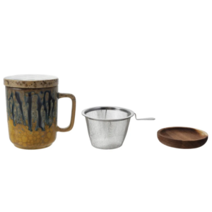 Ceramic Tea Infuser Mug Set